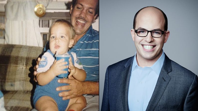 Even as a baby, Brian Stelter always had his watchful eyes on trending media. Here, he reviews cartoons while perched on dad's knee. Years later, Stelter hosts "Reliable Sources," keeping CNN viewers up to date on all things happening in the world of journalism and beyond.