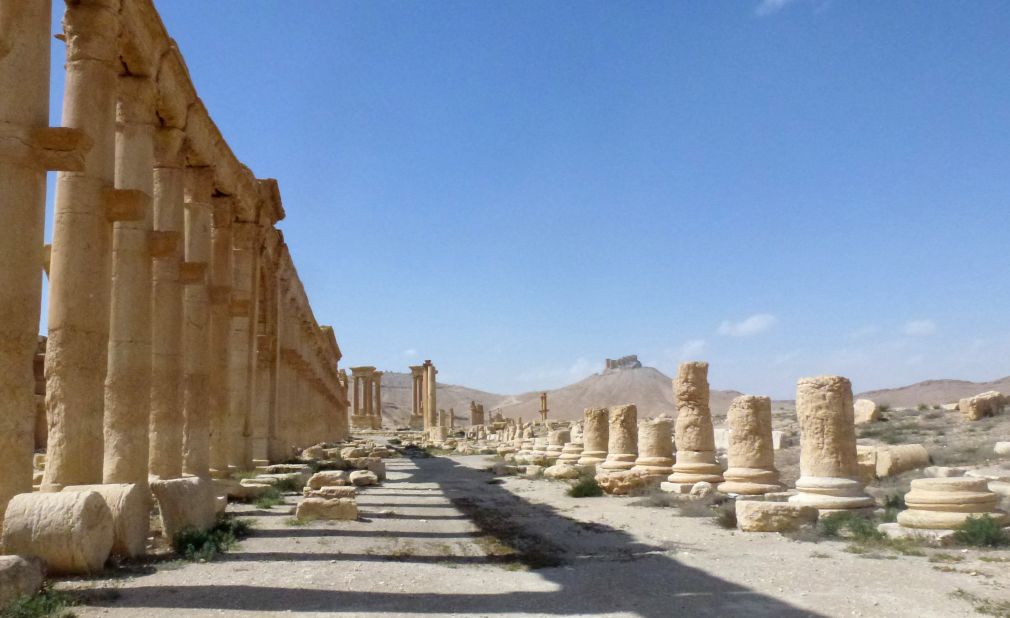 Part of the ancient city of Palmyra. The UNESCO world heritage site was widely feared to have been razed by ISIS militants.