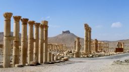 A general view taken on March 27, 2016 shows part of the ancient city of Palmyra, after government troops recaptured the UNESCO world heritage site from the Islamic State (IS) group.               
President Bashar al-Assad hailed the victory as an "important achievement" as his Russian counterpart and key backer Vladimir Putin congratulated Damascus for retaking the UNESCO world heritage site. / AFP / Maher AL MOUNES        (Photo credit should read MAHER AL MOUNES/AFP/Getty Images)