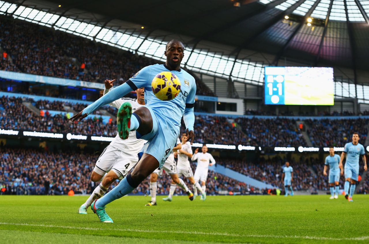 The Ivorian midfielder has been a revelation at Manchester City since arriving from Barcelona in 2010, winning every domestic trophy at least once and scoring over 70 goals. 