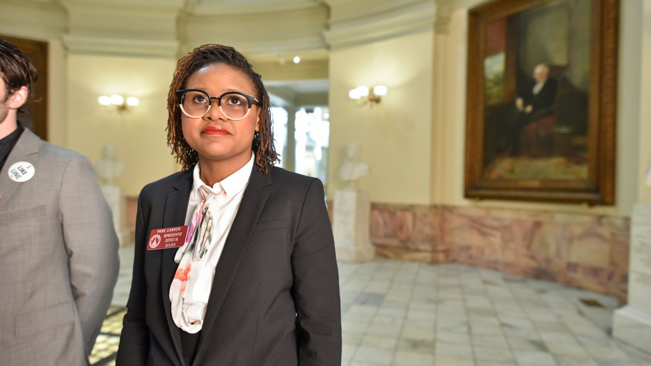 Cannon hopes to someday see more diversity among the portraits of Georgia's influential political leaders that adorn the rotunda of the Georgia Capitol.