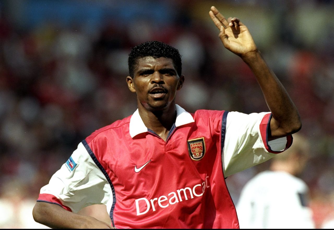 Now retired Nigerian striker Kanu played most notably for Arsenal and Inter Milan. He was a member of the "Invincibles," the Arsenal side that went unbeaten in the Premier League 2003-2004 season. 