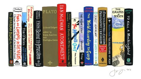 David Allan's ideal bookshelf