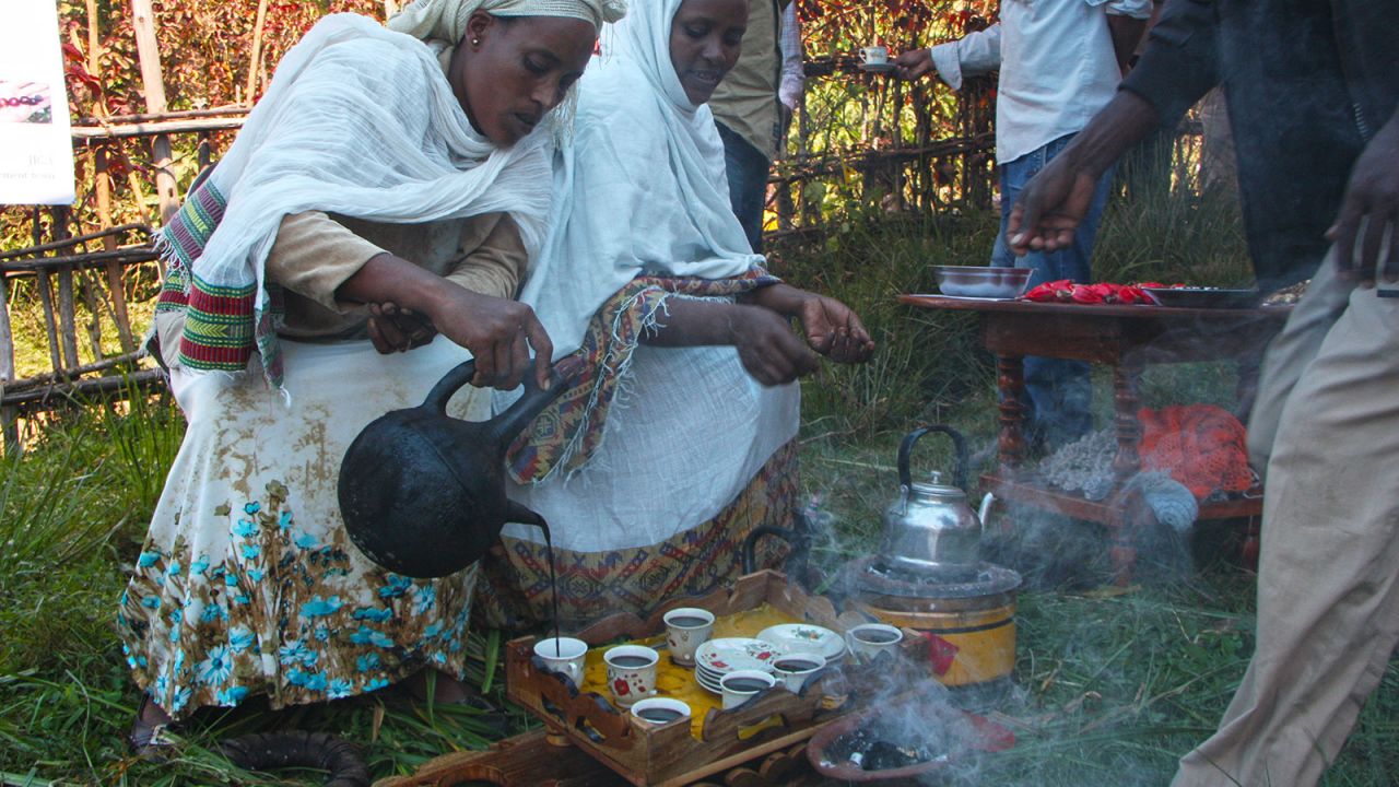 Traditional coffee ceremonies are important parts of daily life in and around Bonga.