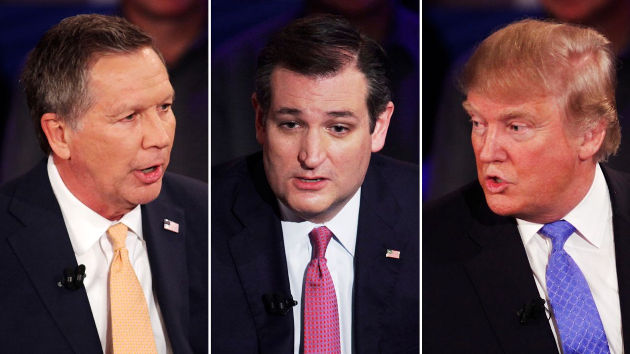 cruz trump kasich townhall nightof photos comp