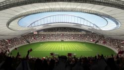 DOHA, QATAR:  In this handout image supplied by Qatar 2022, this artists impression represents Khalifa International Stadium. Qatar will host the FIFA World Cup in 2022.  (Photo by Handout/Supreme Committee for Delivery & Legacy via Getty Images)