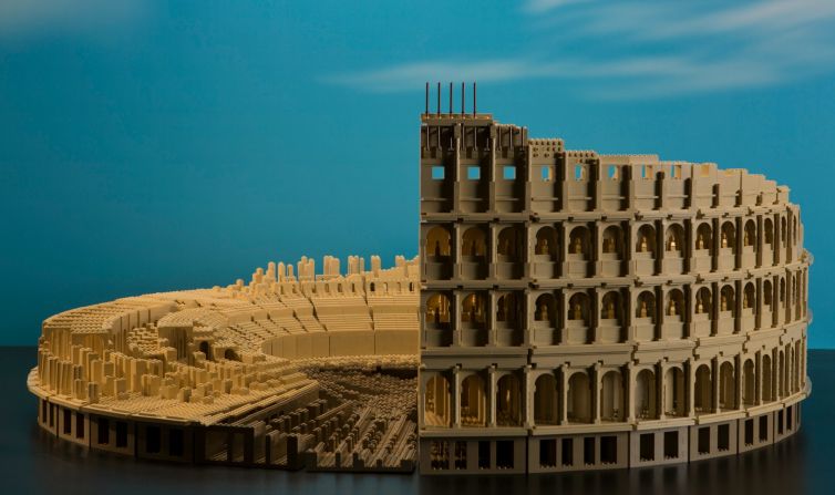 "Brick by Brick," a new exhibition at Chicago's Museum of Science and Industry showcases the work of professional Lego builder Adam Reed Tucker.