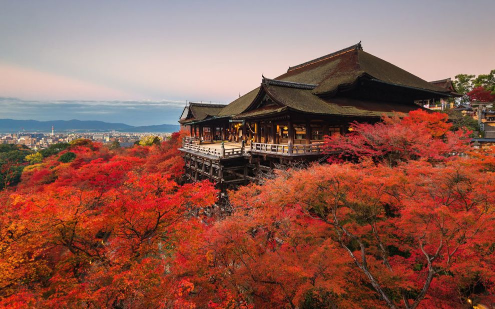 <strong>Kyoto, Japan: </strong> Kyoto is home to no less than 1,600 temples and 17 UNESCO sites, not to mention postcard-worthy scenes everywhere you go. These include Kiyomizu-dera Temple, pictured.