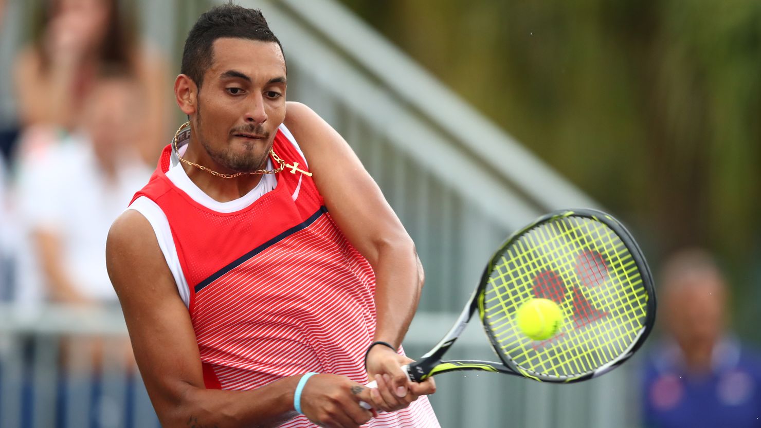 Nick Kyrgios has reached the quarter-finals of the Miami Open.