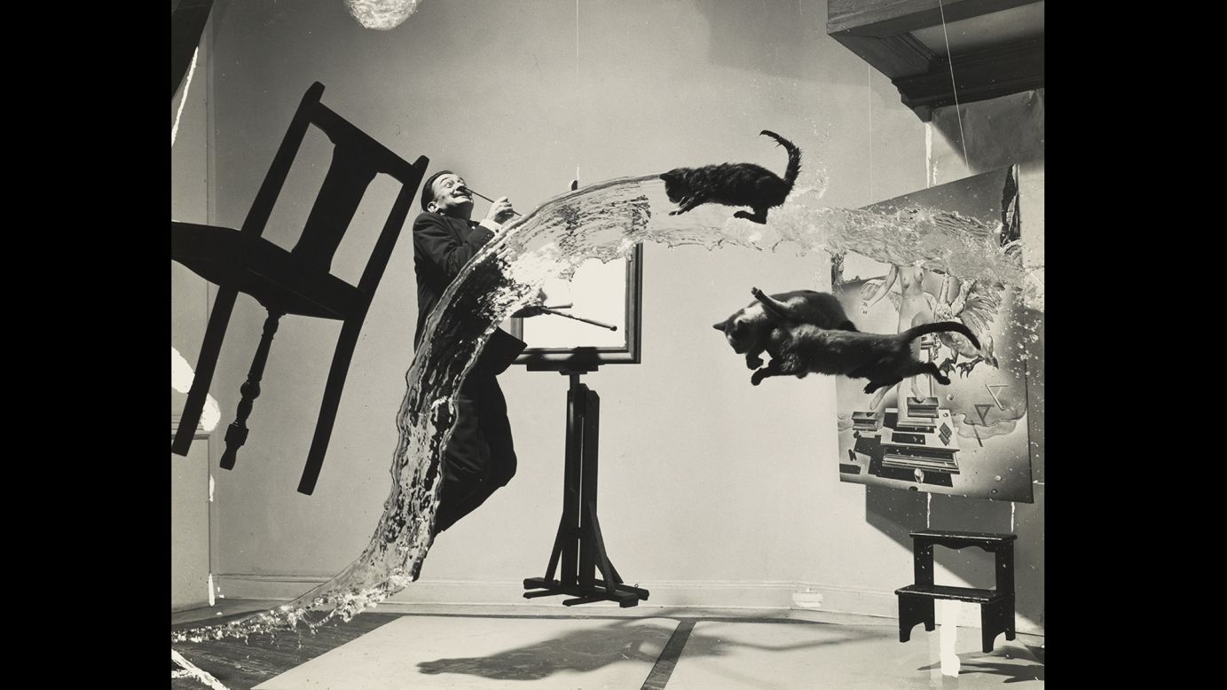 Photographer <a href="http://www.cnn.com/2015/10/08/entertainment/gallery/tbt-philippe-halsman-jump-book/" target="_blank">Philippe Halsman</a> met painter Salvador Dali, pictured, in 1941. After that, they worked together at least once a year. "An elating game," <a href="http://philippehalsman.com/halsman/halsman-dali-a-personal-history/" target="_blank" target="_blank">Halsman wrote</a> in 1972, "creating images that did not exist, except in our imaginations. Whenever I needed a striking protagonist for one of my wild ideas, Dali would graciously oblige. Whenever Dali thought of a photograph so strange that it seemed impossible to produce, I tried to find a solution."