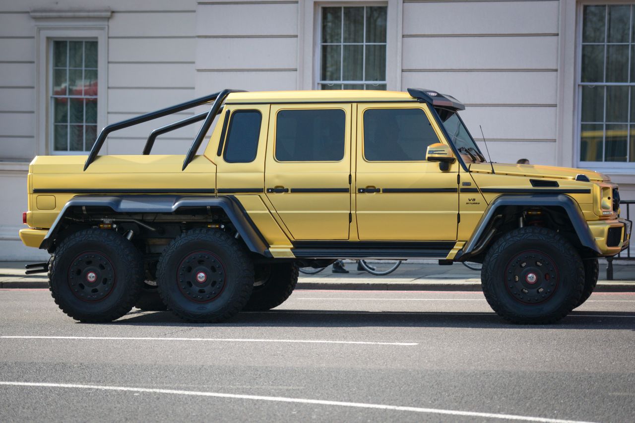 This hefty six-wheel Mercedes is valued at £370,000 ($534,000).