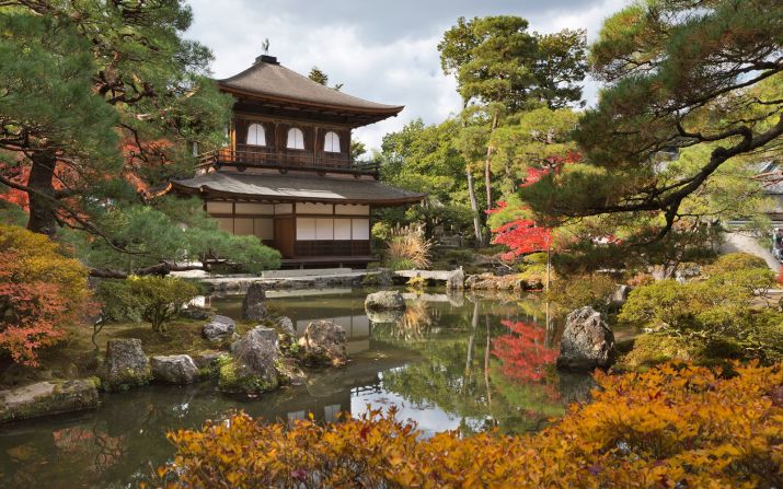 Referred to in English as the Silver Pavilion, Kyoto's Ginkaku-ji was constructed in 1482 by Ashikaga Yoshimasa, a shogun who built the home to mimic his great-grandfather's villa -- now known as the Golden Pavilion.