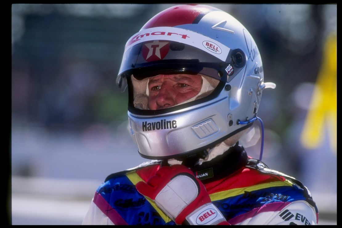 Mario Andretti prepares to race at Long Beach, where he won four times -- once in F1 and three times in IndyCar. 