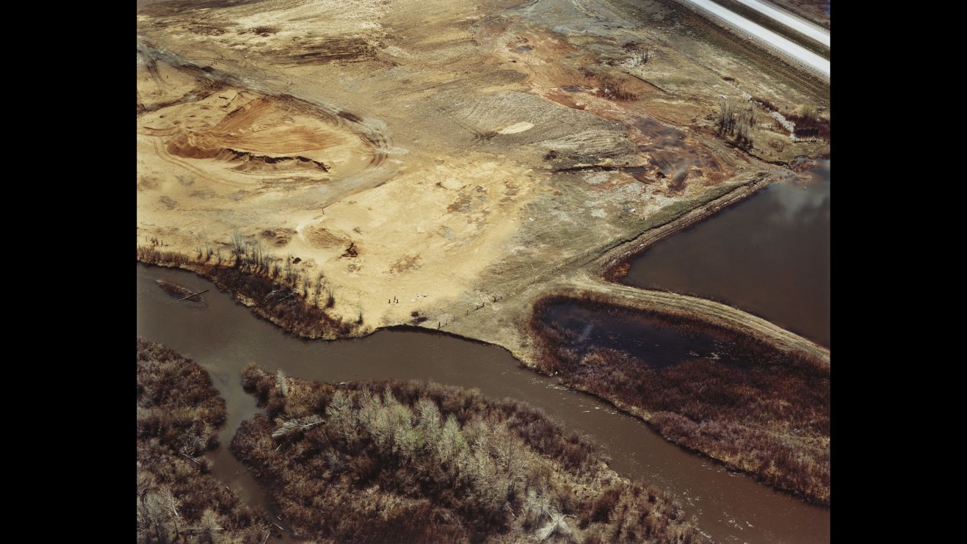 The Baxter/Union Pacific Tie Treating <a href="https://cumulis.epa.gov/supercpad/cursites/csitinfo.cfm?id=0800792" target="_blank" target="_blank">Superfund site</a> is photographed near the Laramie River in Laramie, Wyoming, in 1986. "Historical spills and disposal practices contaminated soil and groundwater with hazardous chemicals," according to the EPA. "Cleanup is ongoing under the Resource Conservation and Recovery Act program, administered by the Wyoming Department of Environmental Quality. EPA took the site off the Superfund program's National Priorities List in December 1999."
