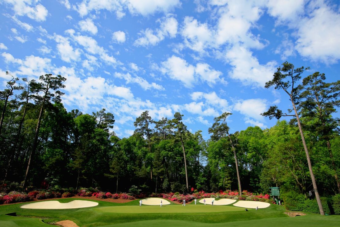 Augusta's 13th green epitomises the sumptuous setting.