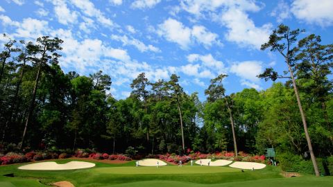 Augusta's 13th green epitomises the sumptuous setting.