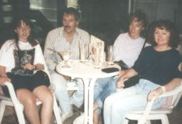 Trevor and Jenni Hicks with their daughters Vicki (far left) and Sarah