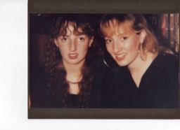 Vicki (left) and Sarah Hicks, seen during a visit to Liverpool's Anfield ground.