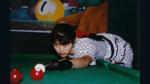 After a difficult childhood of battling scoliosis, Jeanette says she believes playing pool healed her. It became an escape. 