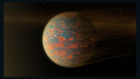 NASA illustration of possible scenario for the hot exoplanet called 55 Cancri e. 