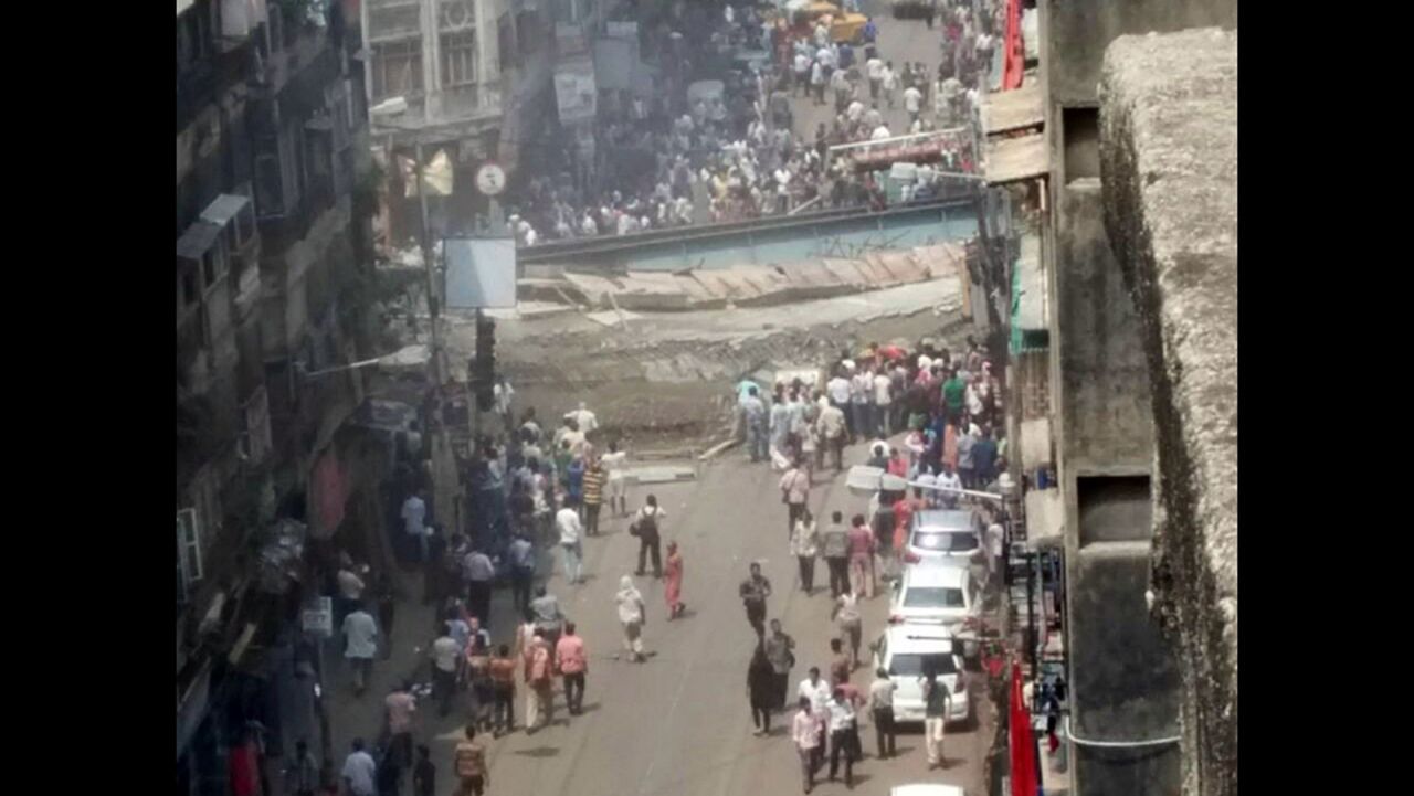 The collapse occurred in a bustling commercial area of Kolkata.