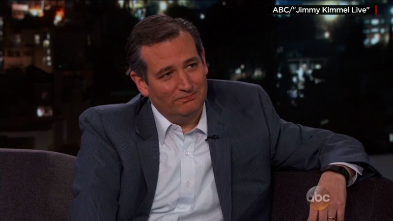 Ted Cruz jokes about running over Donald Trump