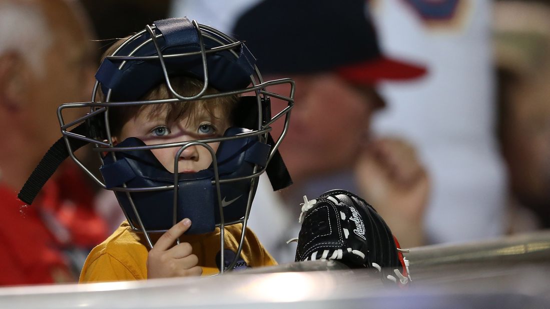 A young Minnesota Twins fan watches the action during a game in Fort Myers, Florida, on March 16.