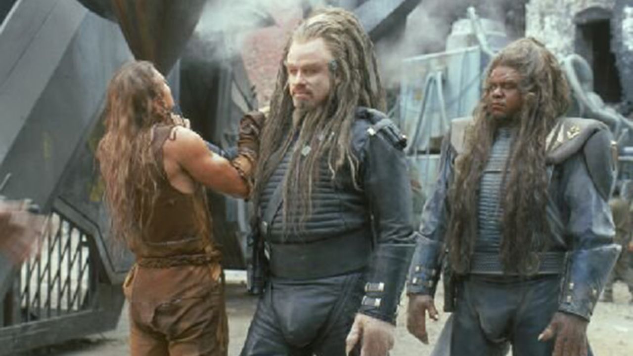 John Travolta wore dreadlocks for his role as Terl in the film "Battlefield Earth." Terl is a member of the Psychlo species of humanoid aliens that takes over Earth.