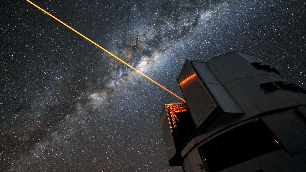 Lasers similar to those used on the Very Large Telescope in Chile could help cloak our planet, two astronomers say.