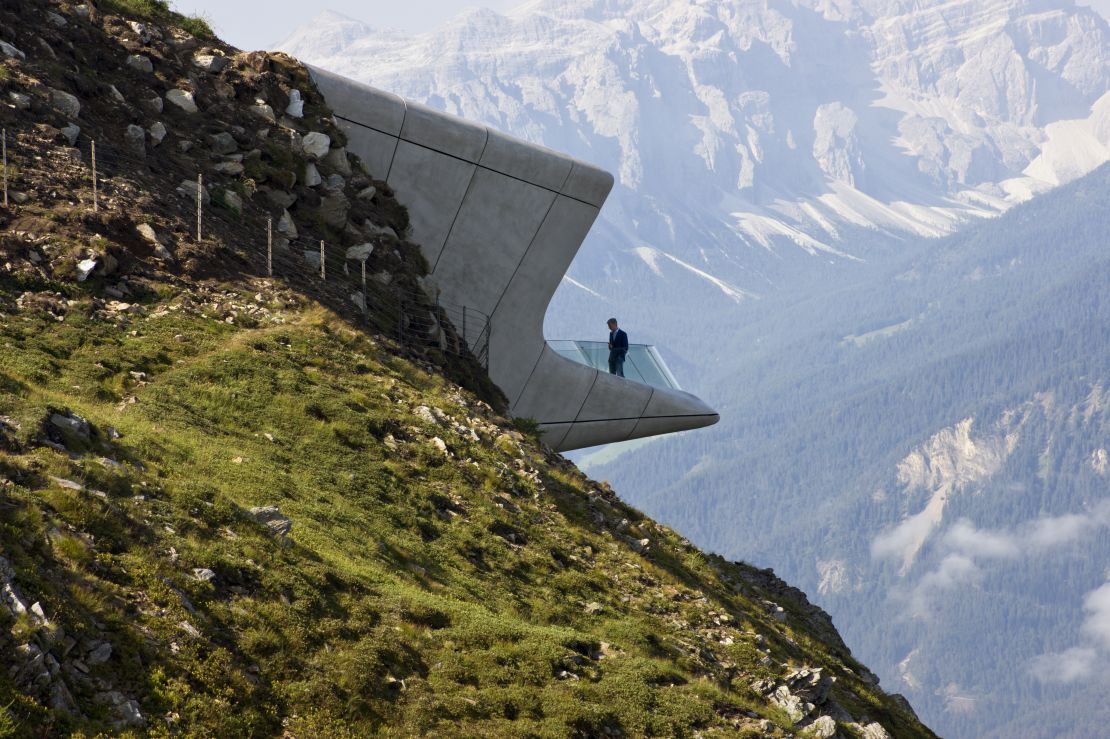 Messner Mountain Museum Corones designed by architect Zaha Hadid.  
