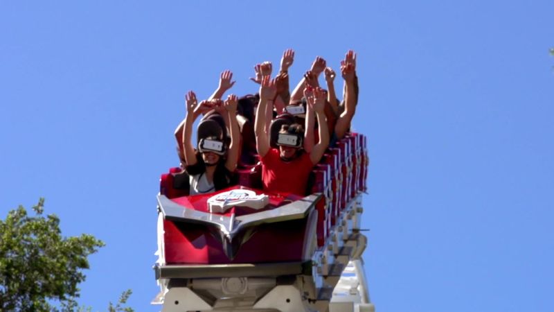 Take a ride on a virtual reality roller coaster