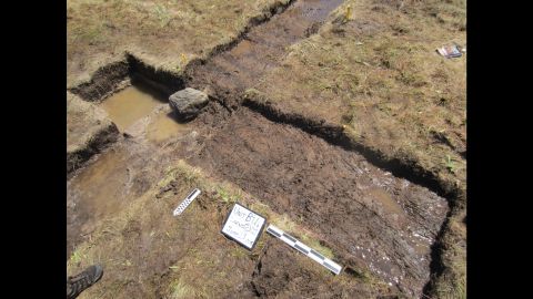 Excavation site at Point Rosse in Newfoundland.
