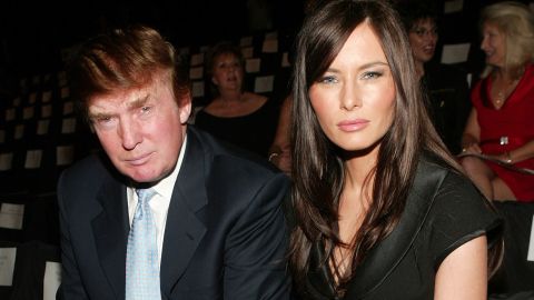 Matching stares! No wonder folks in Mrs. Trump #3's Slovenian hometown have taken The Donald to their hearts.