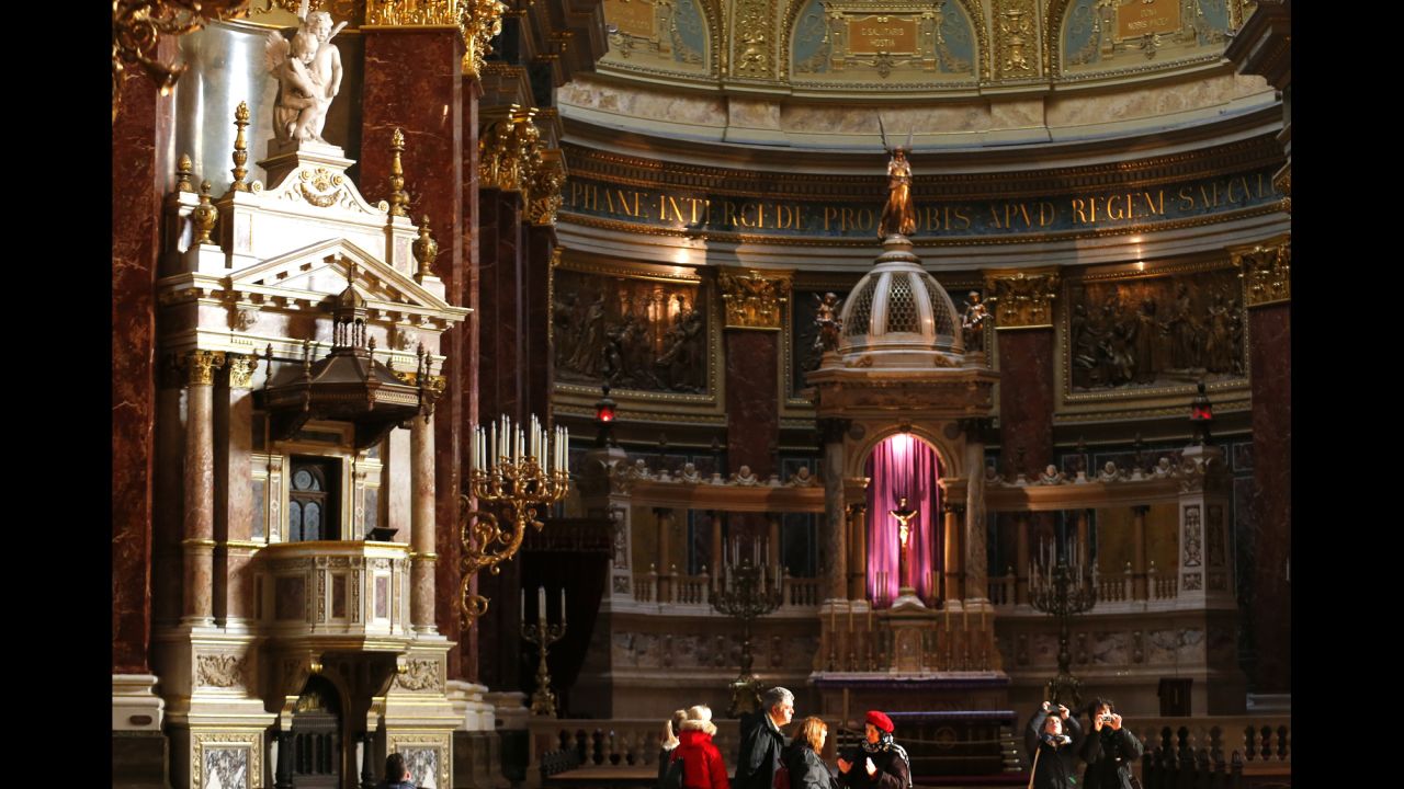 St. Stephen Basilica is a Roman Catholic church named in honor of Stephen, the first king of Hungary. A relic said to be his right hand is on display in the reliquary. 