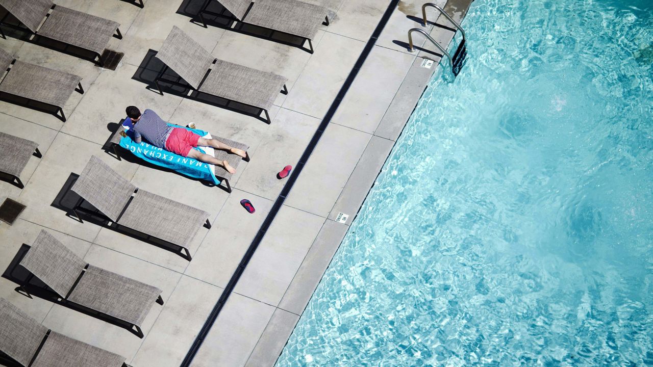 A spell of warm March weather brought out sunbathers. Landlocked Atlanta gets hot in summer, but there are plenty of outdoor activities centered around the Chattahoochee River.