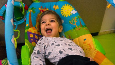 Lavie Parush, 2, suffered dozens of seizures a day before his parents started giving him medical cannabis.