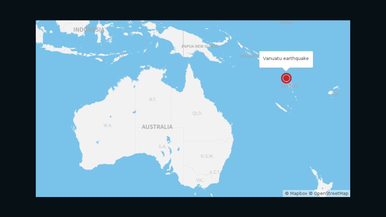 Vanuatu earthquake map 4/3/16
