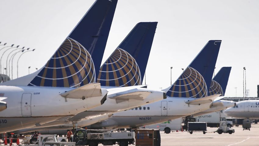 CHICAGO, IL - SEPTEMBER 19: United Airlines jets sit at gates at O'Hare International Airport on September 19, 2014 in Chicago, Illinois. In 2013, 67 million passengers passed through O'Hare, another 20 million passed through Chicago's Midway Airport, and the two airports combined moved more than 1.4 million tons of air cargo. (Photo by Scott Olson/Getty Images)