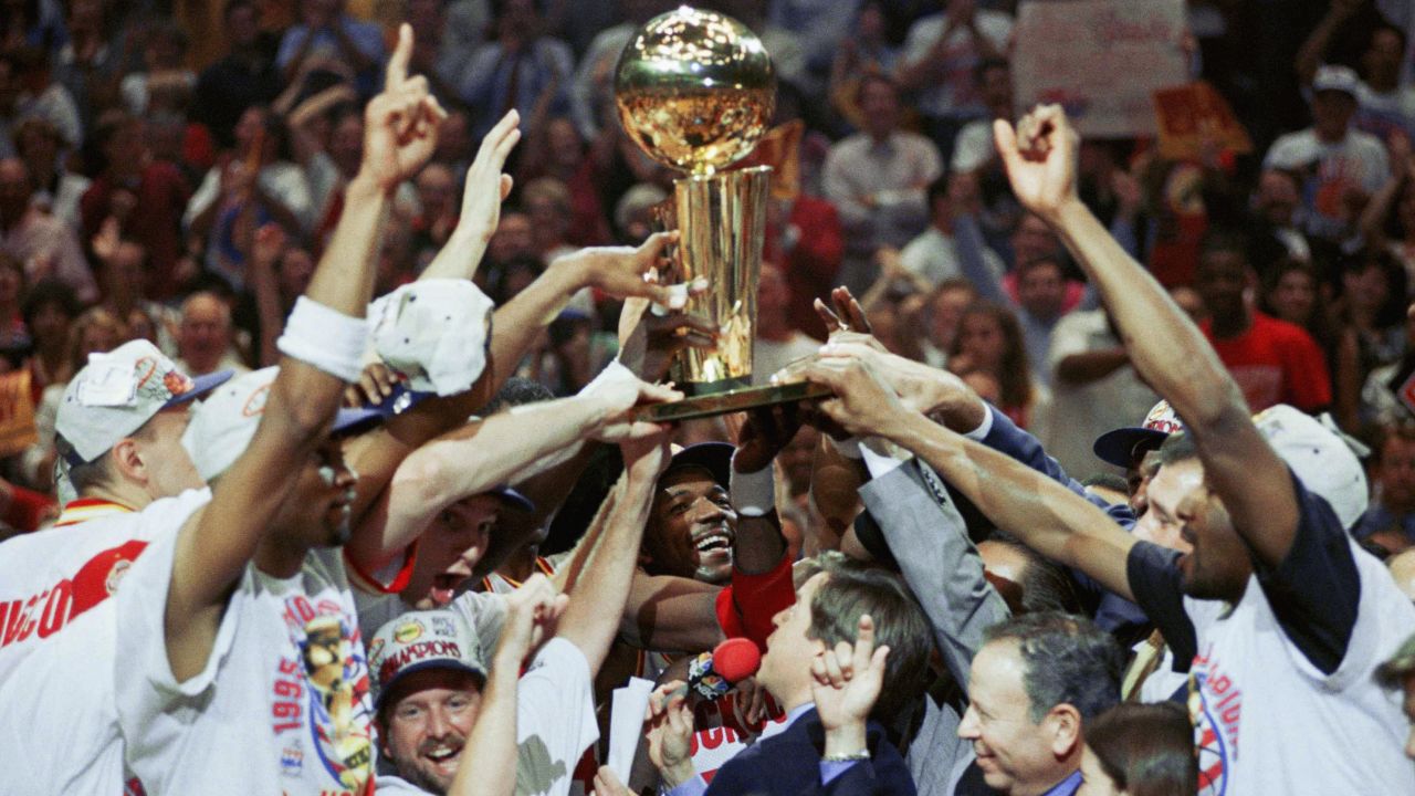 <strong>Lowest-seeded team to win it all:</strong> The 1995 Houston Rockets -- led by future Hall of Famers Clyde Drexler and Hakeem Olajuwon -- were the Western Conference's sixth seed when they went on to win the title. The Rockets also won the championship in 1994.