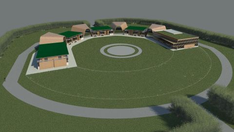 The new community is expected to be focused on a community center. Chief Albert Naquin says he hopes the new town will bring the community back together.