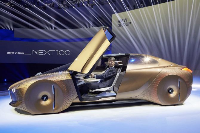 The new BMW Vision Next 100 Concept is a preview of things to come from the ever-evolving Bavarian brand. Autonomous or not, "in future our aim is to retain the very emotional connection between a BMW and its driver," Karim Habib, head of the BMW Design Team, told CNN. 