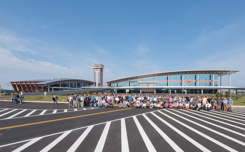 "In September last year our group of 150 enthusiasts were the first foreigners to touch down at the newly re-constructed Kalma Airport at Wonsan," said Juche Travel's owner, David Thompson. "That was a highlight for us, especially as it hadn't yet officially opened." 