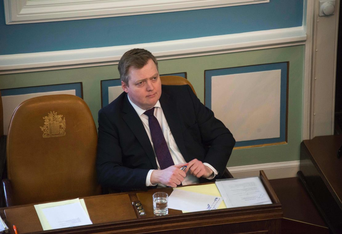 Prime Minister Sigmundur David Gunnlaugsson resigned Tuesday.