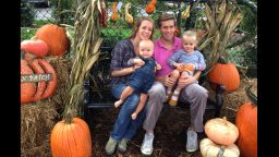 Alex Small with his wife and two children.