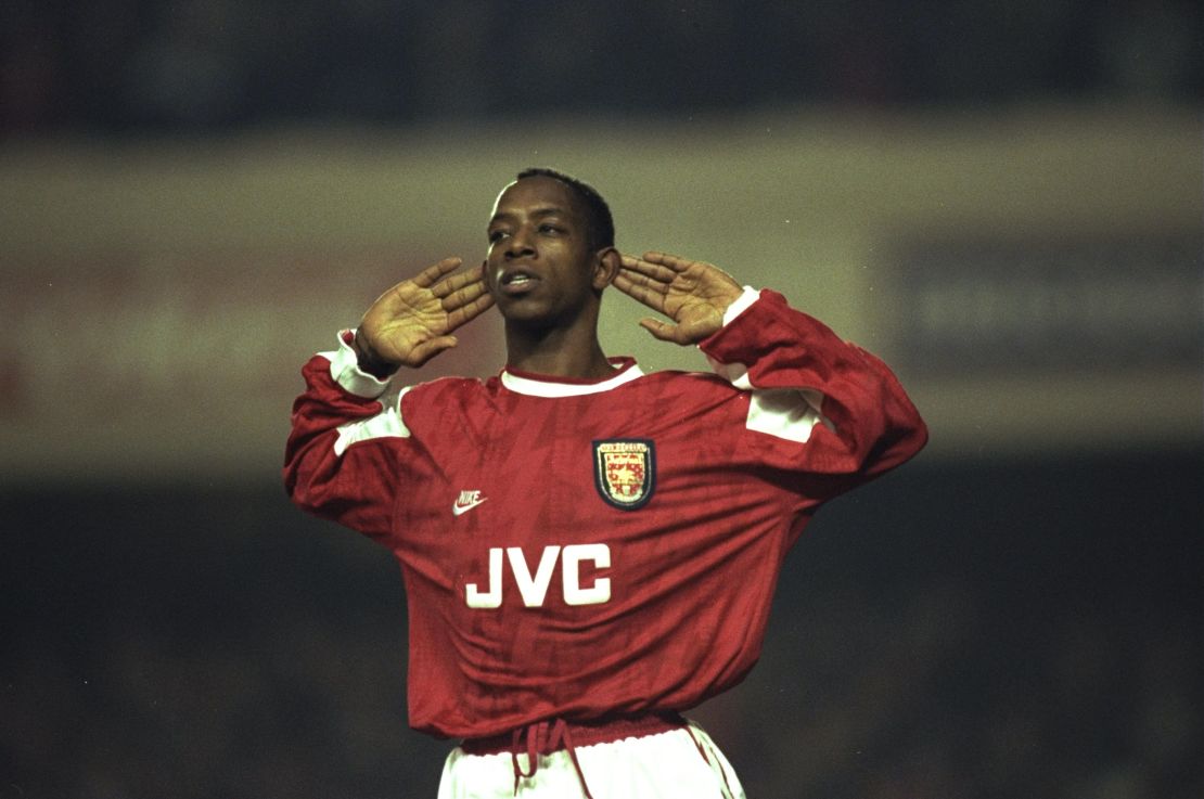 Ian Wright played for Arsenal between 1991 and 1998.