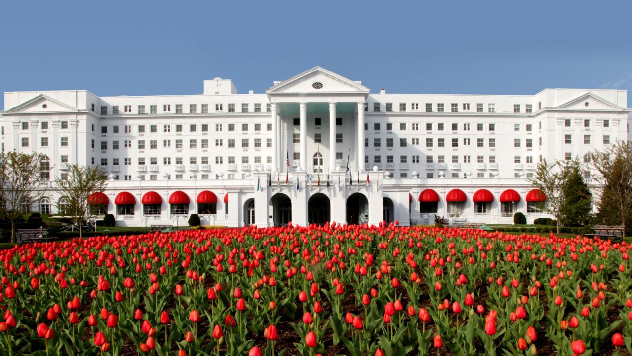 The Greenbrier hotel opened in 1913, several years after the Chesapeake and Ohio Railway purchased the resort property.