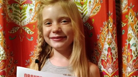 Hilde Kate Lysiak, age 9, publishes the Orange Street News in her Pennsylvania town.