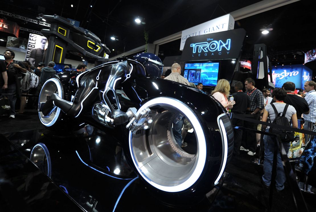 The "TRON: Legacy" motorbike was also designed by Daniel Simon. 