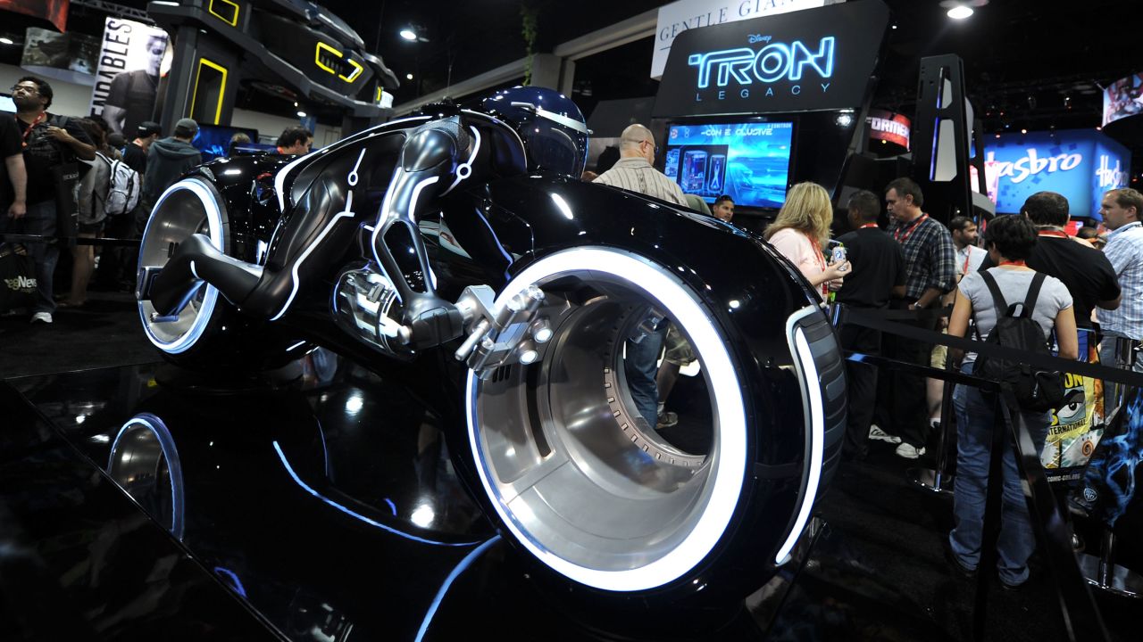 The "TRON: Legacy" motorbike was also designed by Daniel Simon. 