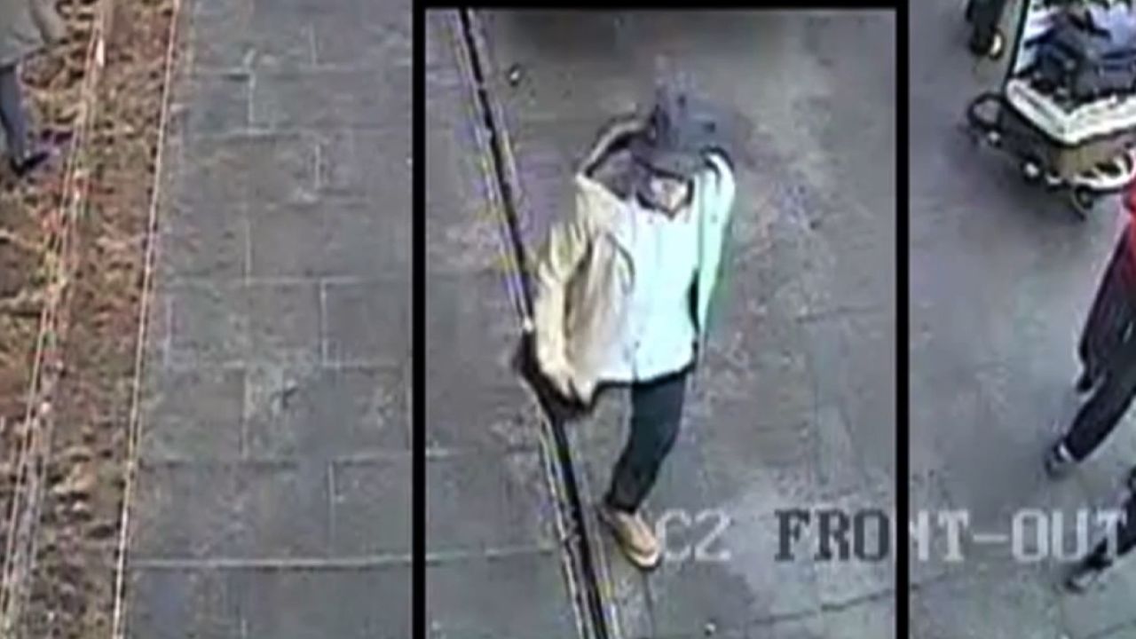 Police say this image shows a suspect in the March 22 bombings walking from the Brussels Airport.